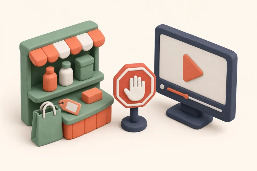 Stop sign for business channels buying YouTube views on BoostMe.com