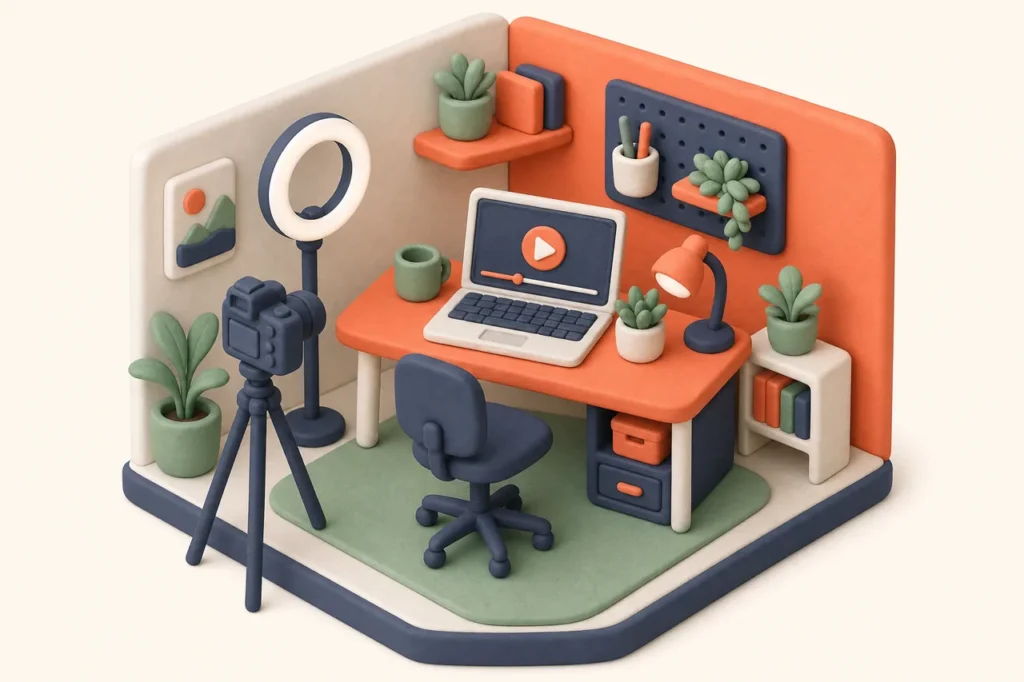 Hobby creator desk, a common case for buying YouTube views on BoostMe.com